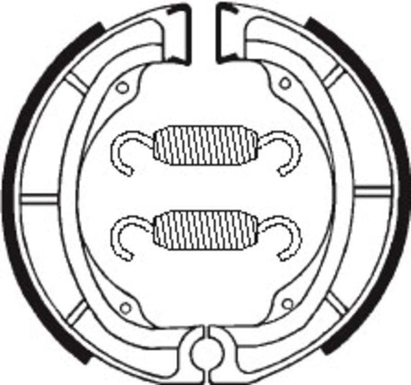 Bremsbacken Organisch BA016 passend für SUZUKI LT 125 QUADRUNNER 1984-1987 - Kama Bike Parts