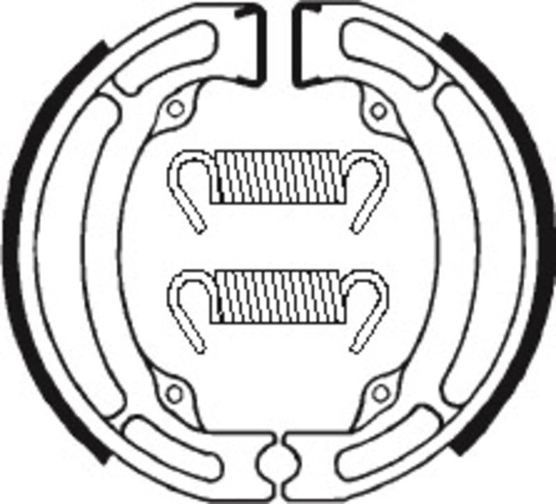 Bremsbacken Organisch BA017 passend für SUZUKI RM 80 1980-1981 - Kama Bike Parts