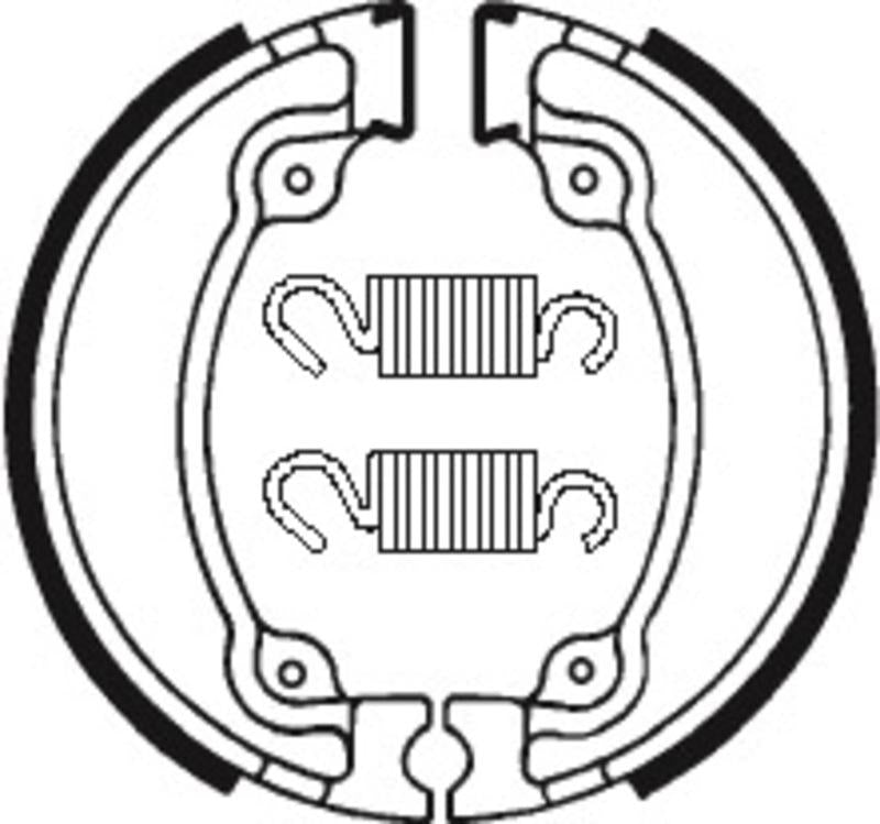 Bremsbacken Organisch BA026 passend für Honda XR 500 R 1979-1982 - Kama Bike Parts