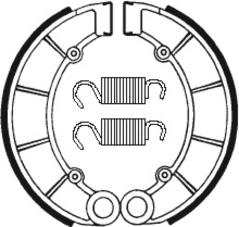 Bremsbacken Organisch BA027 passend für Honda CB 750 1970-1983 - Kama Bike Parts