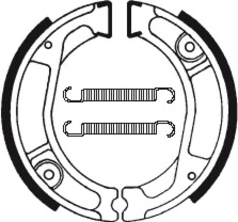 Bremsbacken Organisch BA029 passend für Honda XL 350 R 1984-1988 - Kama Bike Parts
