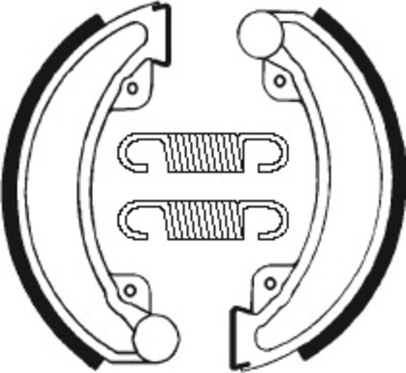 Bremsbacken Organisch BA030 passend für Honda CR 450 R 1981-1981 - Kama Bike Parts