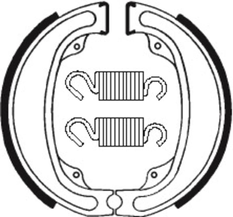 Bremsbacken Organisch BA031 passend für Honda XR 500 R 1979-1980 - Kama Bike Parts