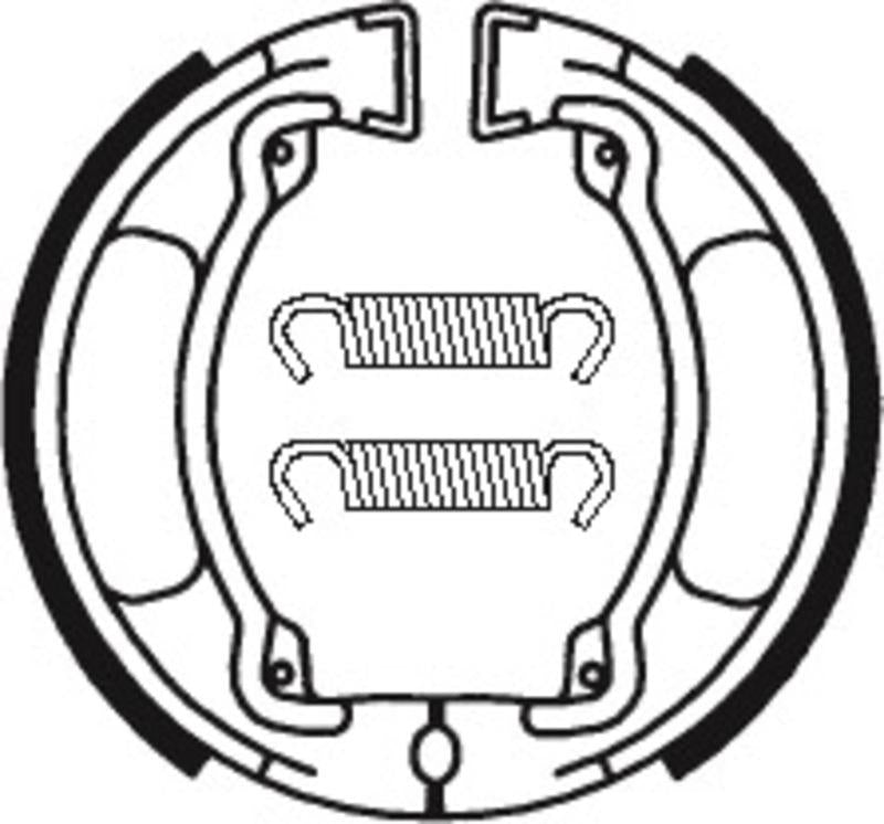 Bremsbacken Organisch BA032 passend für Yamaha CHAPPY 50 1980-1983 - Kama Bike Parts