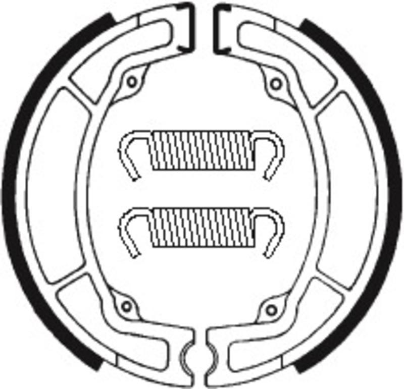 Bremsbacken Organisch BA033 passend für Yamaha YZ 125 1976-1983 - Kama Bike Parts