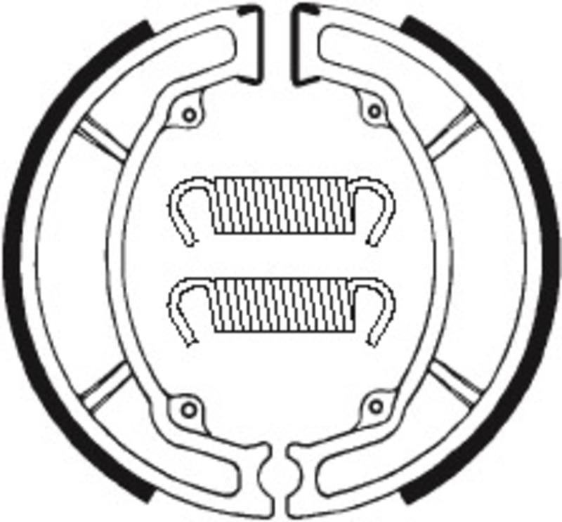 Bremsbacken Organisch BA034 passend für Yamaha DT 80 1985-1992 - Kama Bike Parts