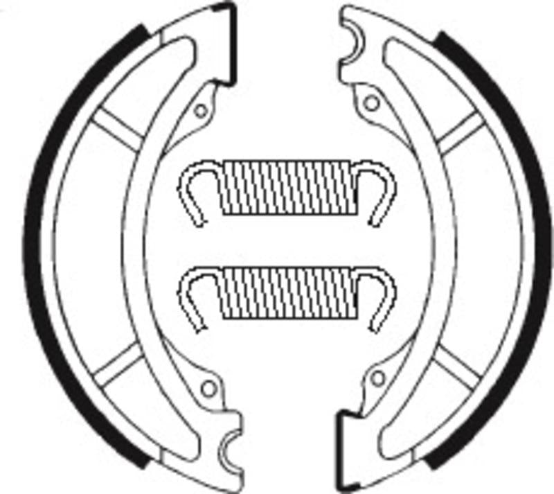 Bremsbacken Organisch BA036 passend für Yamaha YZ 465 1980-1981 - Kama Bike Parts