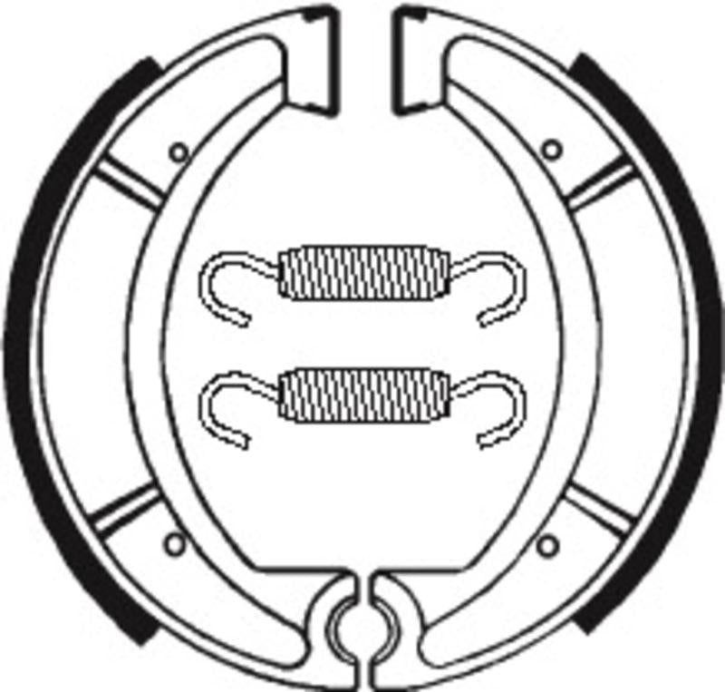 Bremsbacken Organisch BA037 passend für Yamaha IT 250 1980-1982 - Kama Bike Parts