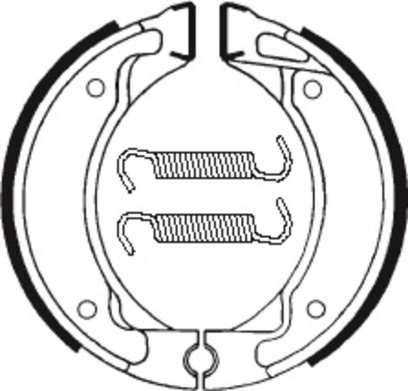 Bremsbacken Organisch BA050 passend für MBK BOOSTER 1990-2016 - Kama Bike Parts