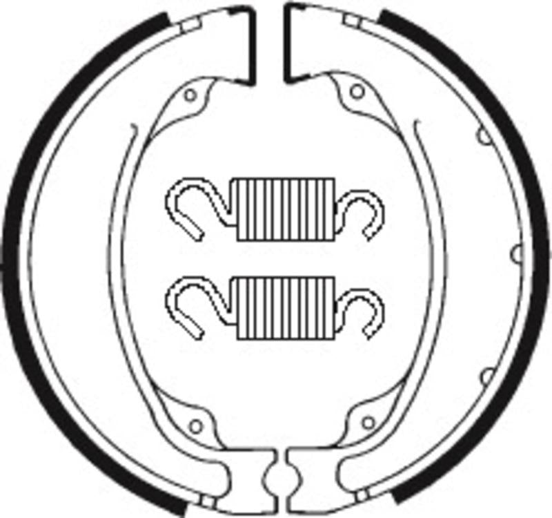Bremsbacken Organisch BA055 passend für Honda XL 750 R 1983-1985 - Kama Bike Parts