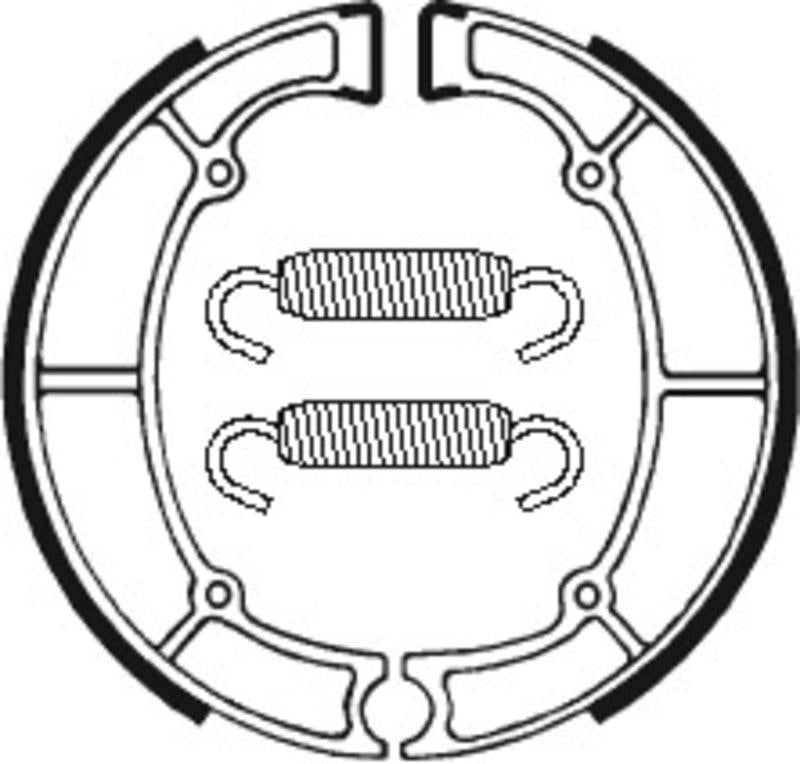Bremsbacken Organisch BA060 passend für Kawasaki Z 550 1979-1983 - Kama Bike Parts