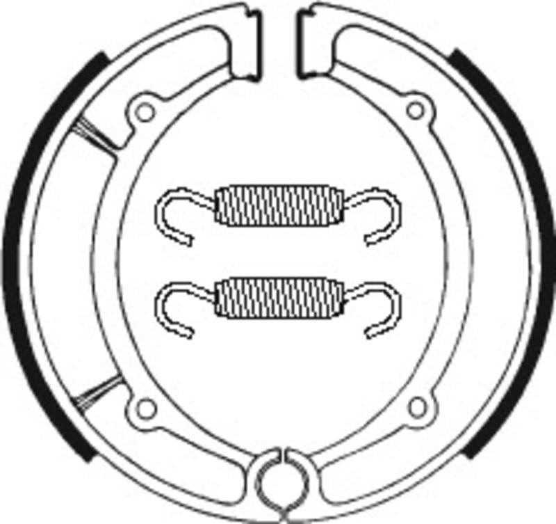 Bremsbacken Organisch BA066 passend für Yamaha XS 400 1977-1983 - Kama Bike Parts