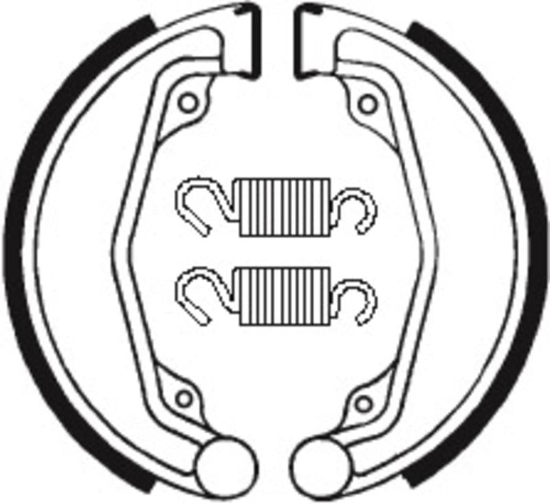 Bremsbacken Organisch BA068 passend für Honda VTR 250 2009-2009 - Kama Bike Parts