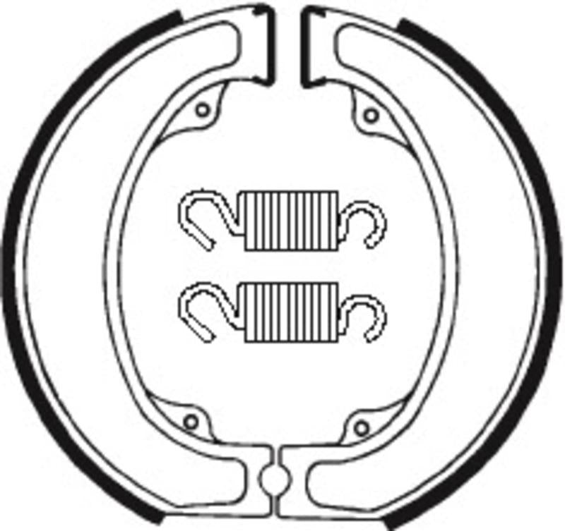 Bremsbacken Organisch BA075 passend für Honda CR 250 R 1979-1980 - Kama Bike Parts