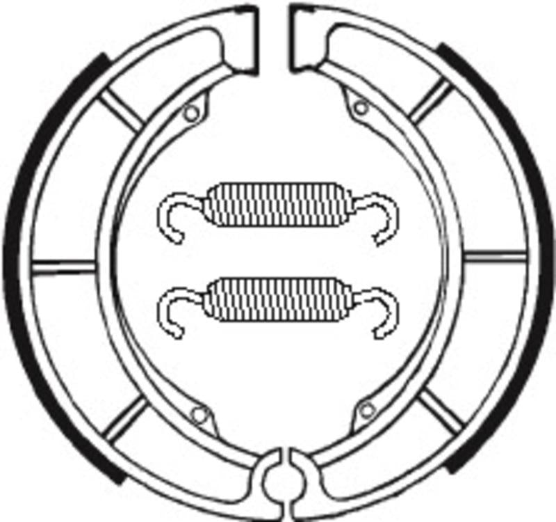 Bremsbacken Organisch BA098 passend für SUZUKI GT 500 1976-1977 - Kama Bike Parts