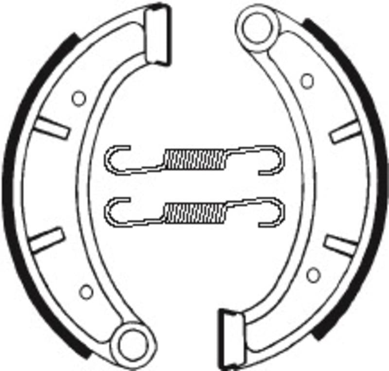 Bremsbacken Organisch BA118 passend für Husqvarna CR 125 1983-1984 - Kama Bike Parts