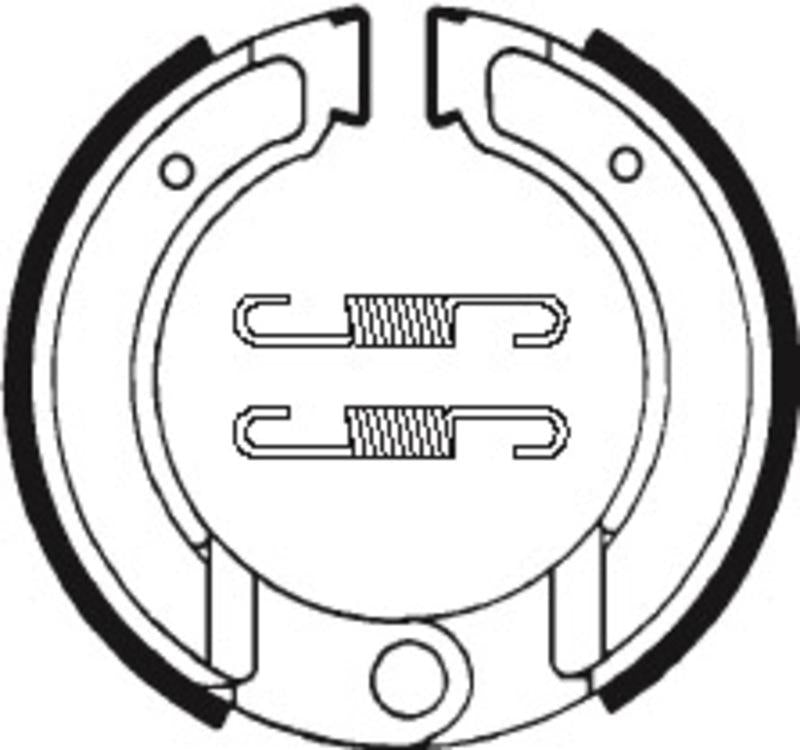 Bremsbacken Organisch BA120 passend für KTM 175 GS 1974-1980 - Kama Bike Parts
