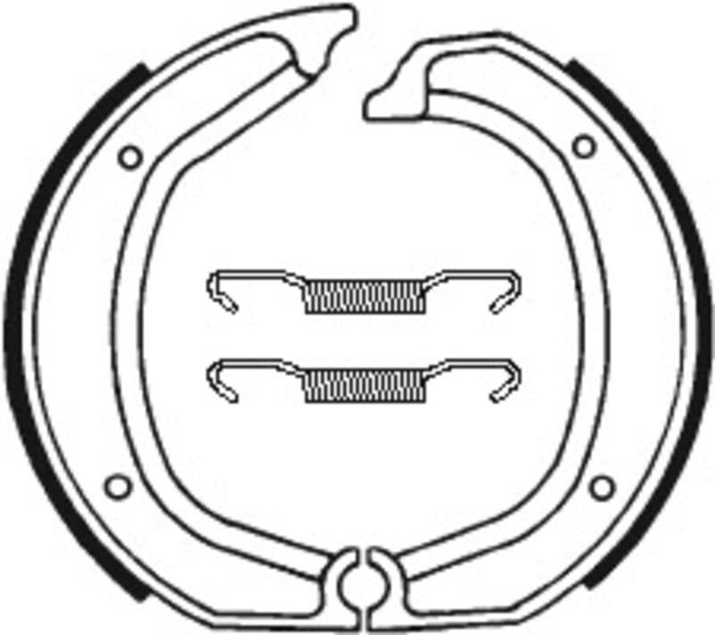 Bremsbacken Organisch BA139 passend für BMW R 75 /6 1973-1976 - Kama Bike Parts