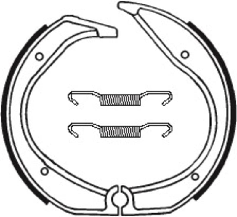 Bremsbacken Organisch BA140 passend für BMW R 80 1984-1995 - Kama Bike Parts
