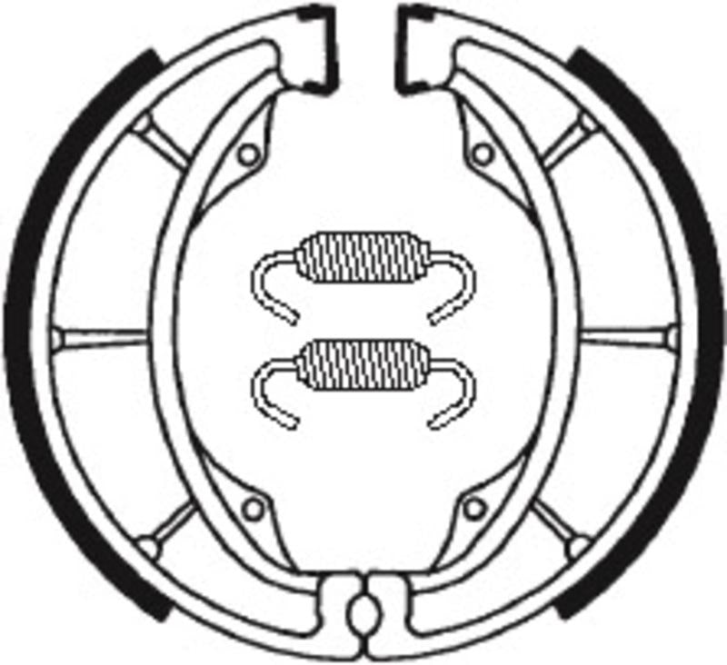 Bremsbacken Organisch BA183 passend für Kawasaki KX 500 1983-1985 - Kama Bike Parts