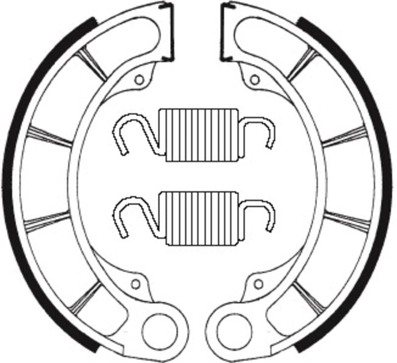 Bremsbacken Organisch BA198 passend für Honda FES 150 PANTHEON 1999-2002 - Kama Bike Parts