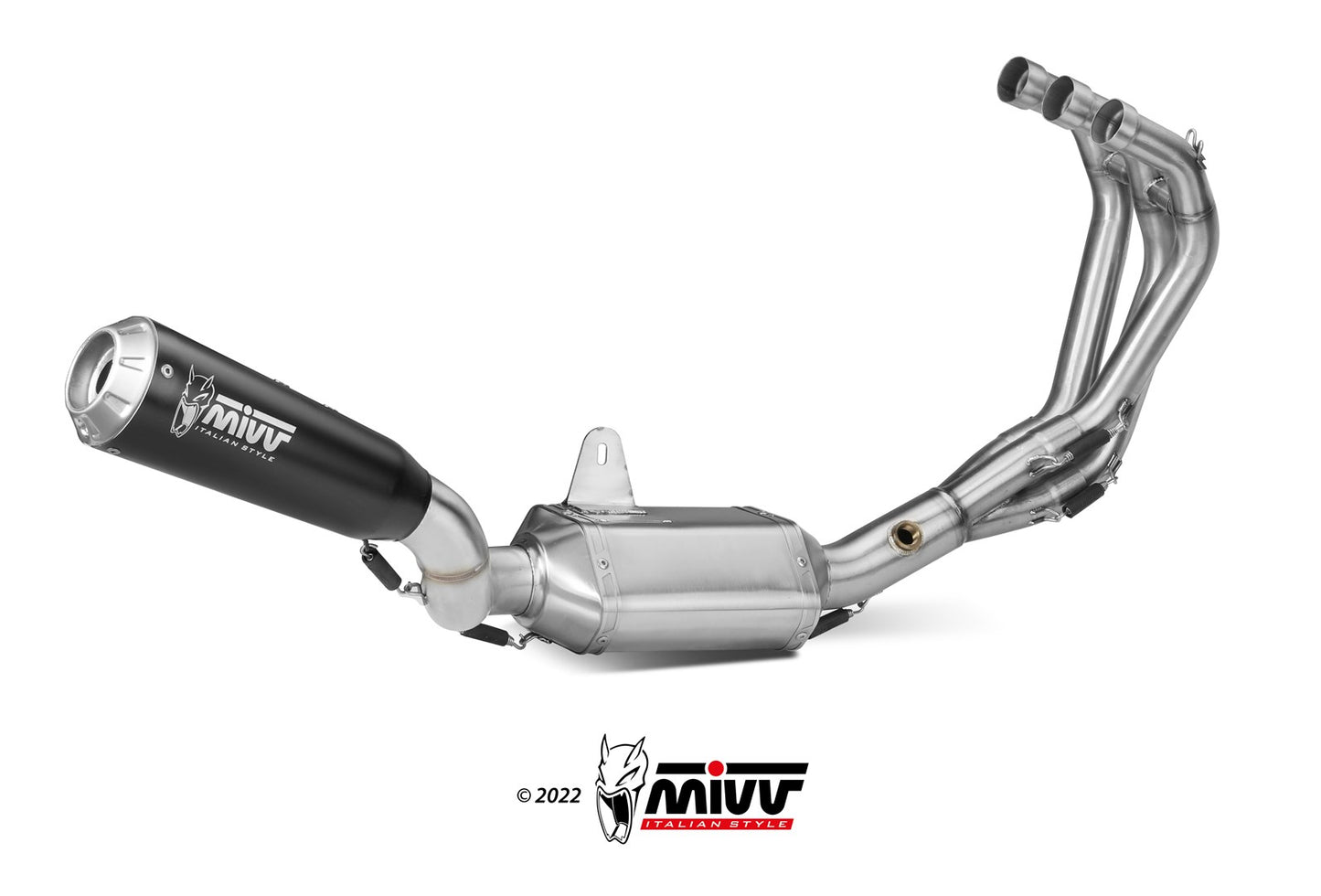 MIVV X-M1 Auspuff Komplettanlage schwarz passend für Yamaha MT-09 / SP 2013-2020