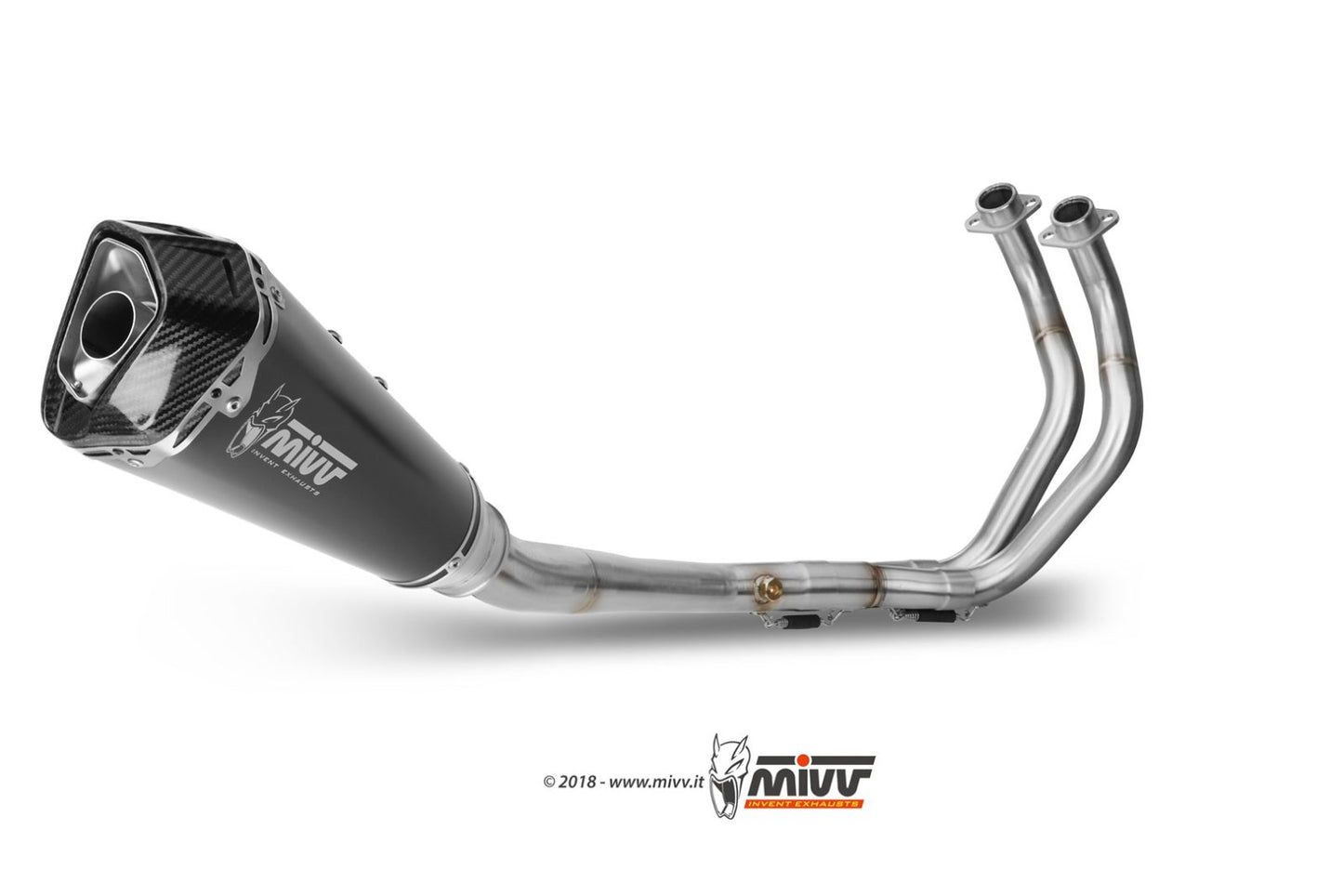MIVV Delta Race Auspuff Komplettanlage passend für YAMAHA MT-07 2014-2024
