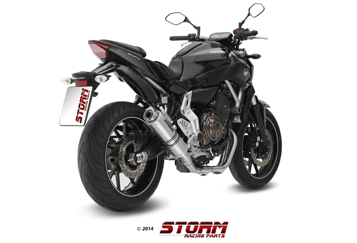 STORM GP Auspuff Komplettanlage passend für YAMAHA MT-07 2014-2024