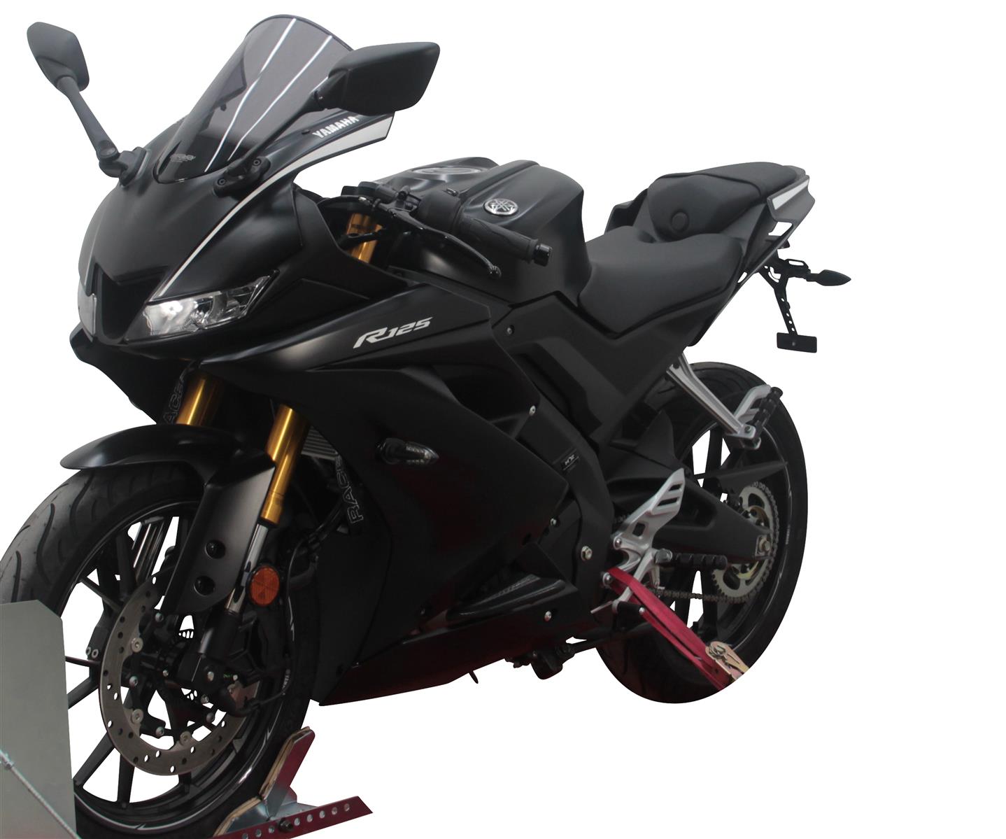MRA Racingscheibe "R" rauchgrau passend für Yamaha YZF-R 125 2019-2022