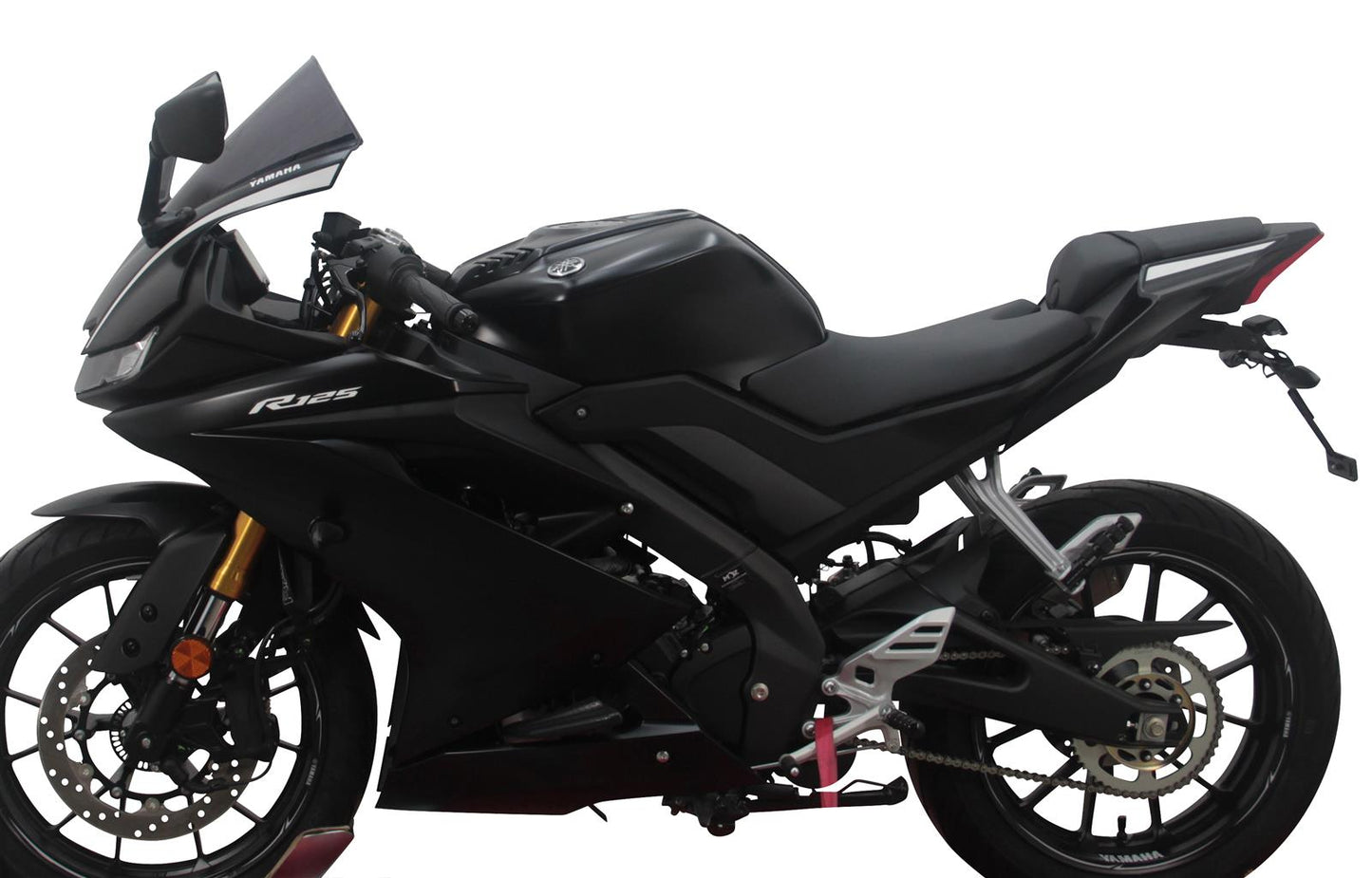 MRA Racingscheibe "R" rauchgrau passend für Yamaha YZF-R 125 2019-2022