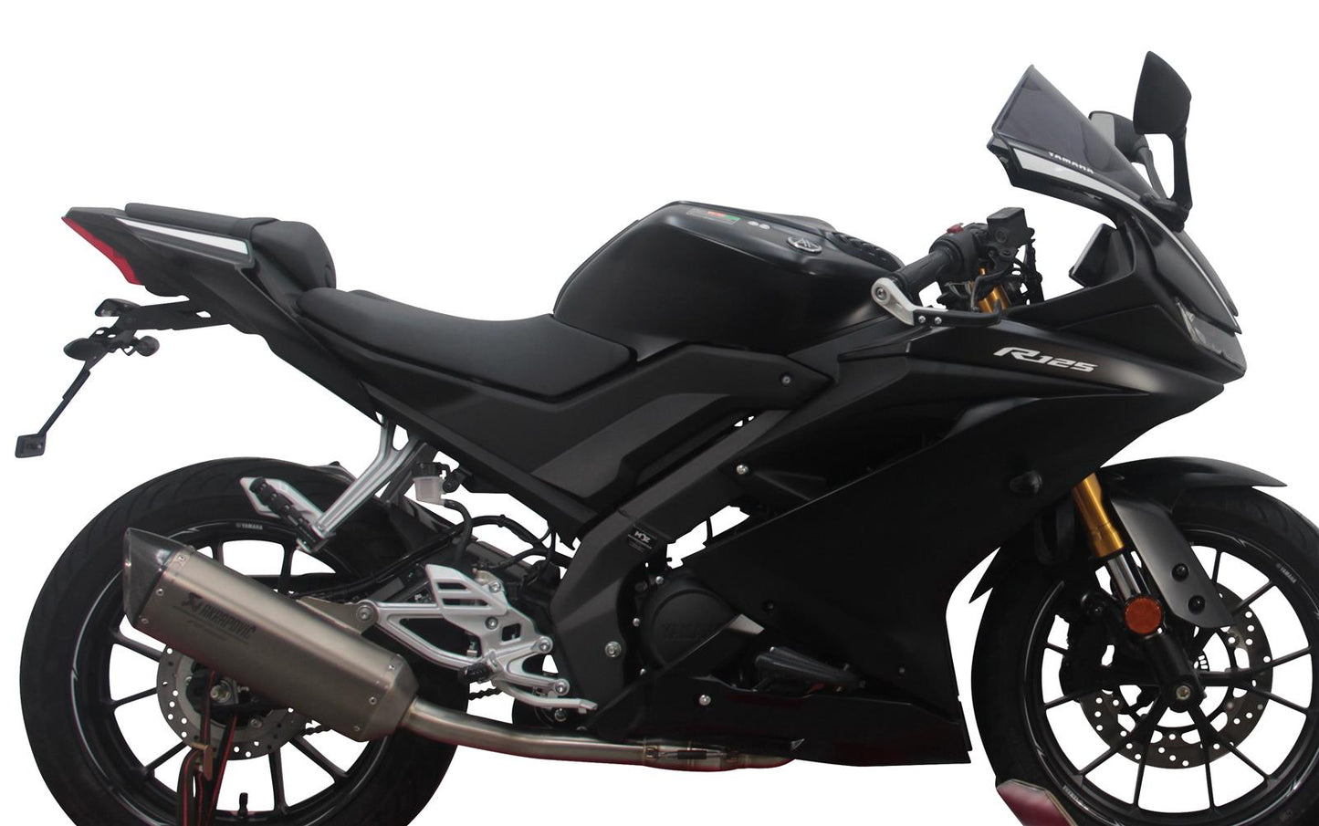 MRA Racingscheibe "R" rauchgrau passend für Yamaha YZF-R 125 2019-2022