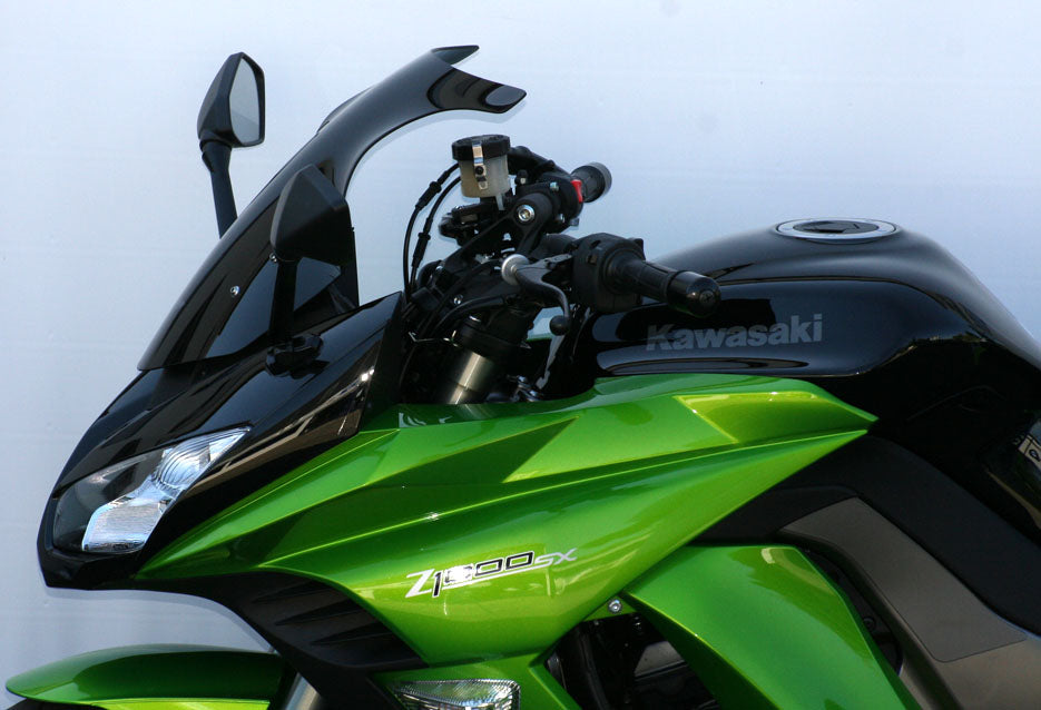 Verkleidungsscheibe schwarz passend für Kawasaki Z 1000 SX 2011-2016 (Originalform)