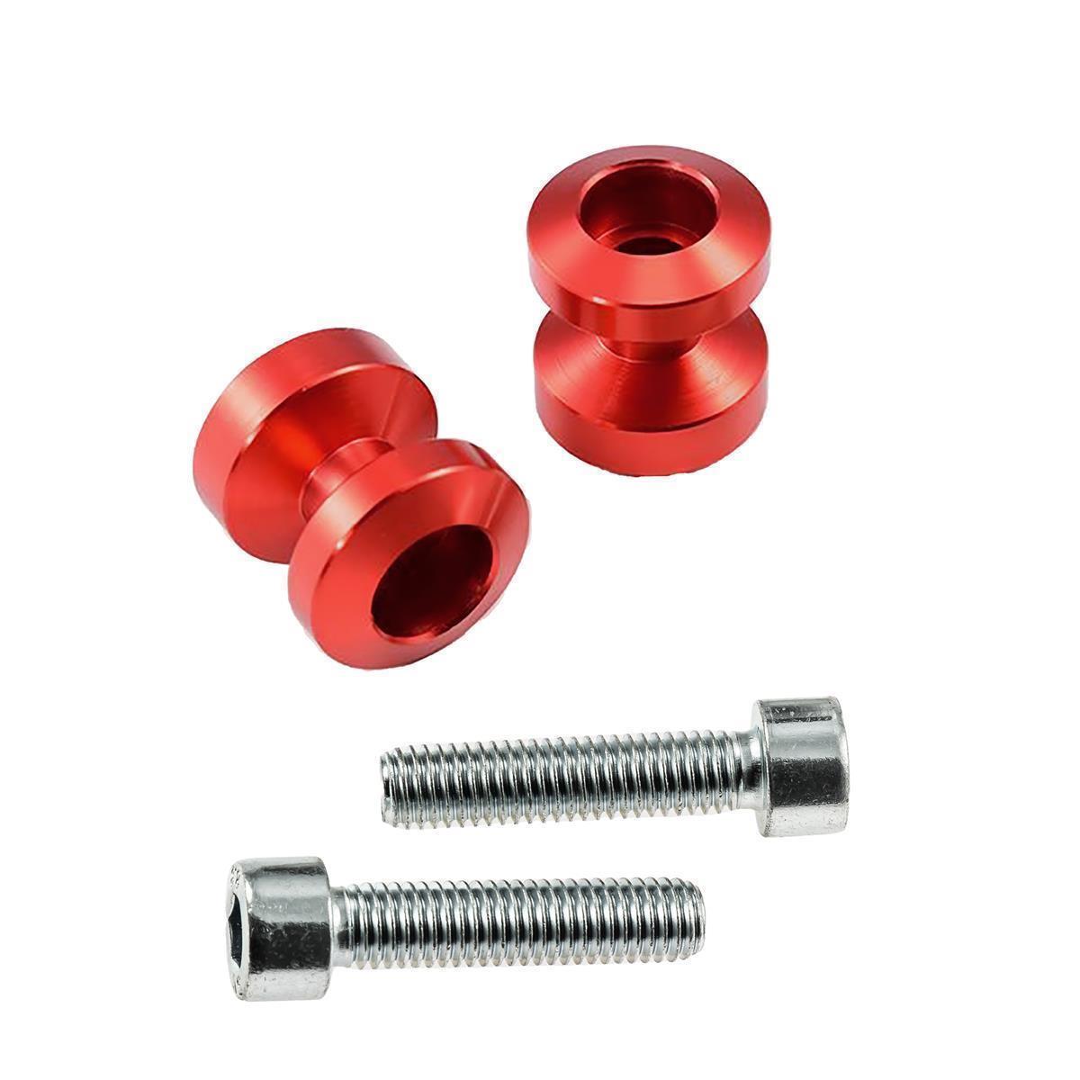 Bobbins Racingadapter Ständeraufnahme für Montageständer M8 rot mit Distanzhülse - Kama Bike Parts