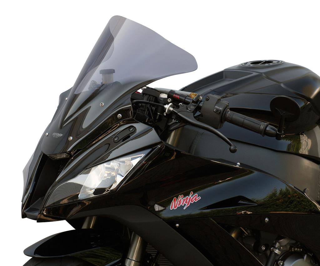 MRA Racingscheibe "R" rauchgrau passend für Kawasaki ZX-10R 2011-2015