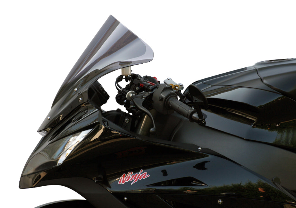 MRA Racingscheibe "R" rauchgrau passend für Kawasaki ZX-10R 2011-2015