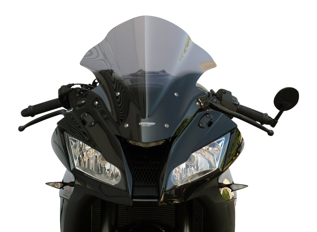 MRA Racingscheibe "R" rauchgrau passend für Kawasaki ZX-10R 2011-2015