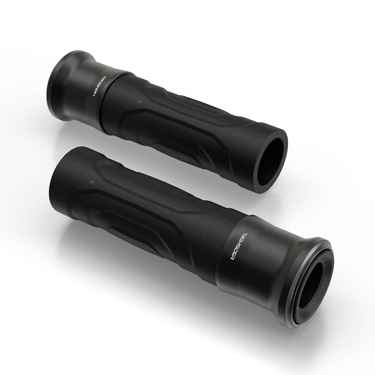 HIGHSIDER ESAGANO-RS Motorrad Lenkergriffe Schwarz 7/8 Zoll 22,2 mm 125 mm