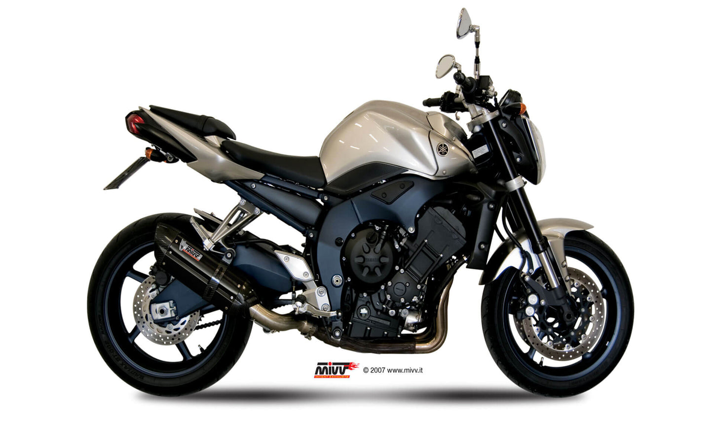 MIVV Suono Auspuff schwarz passend für Yamaha FZ1 / FZ1 Fazer 2006-2016