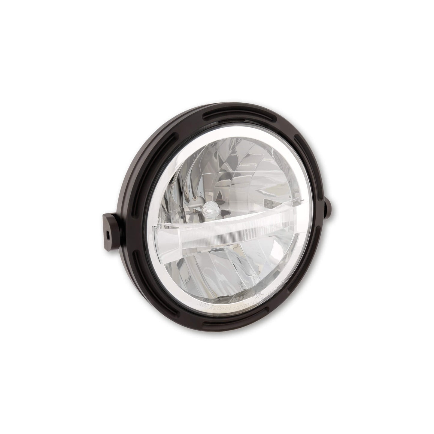 HHIGHSIDER Frame-R1 Typ 4 Motorrad LED Scheinwerfer 7 Zoll Side-Mount Schwarz