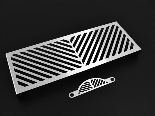 ZIEGER Kühlerabdeckung + LA passend für Suzuki GSX 1400 2001-2007 - Kama Bike Parts