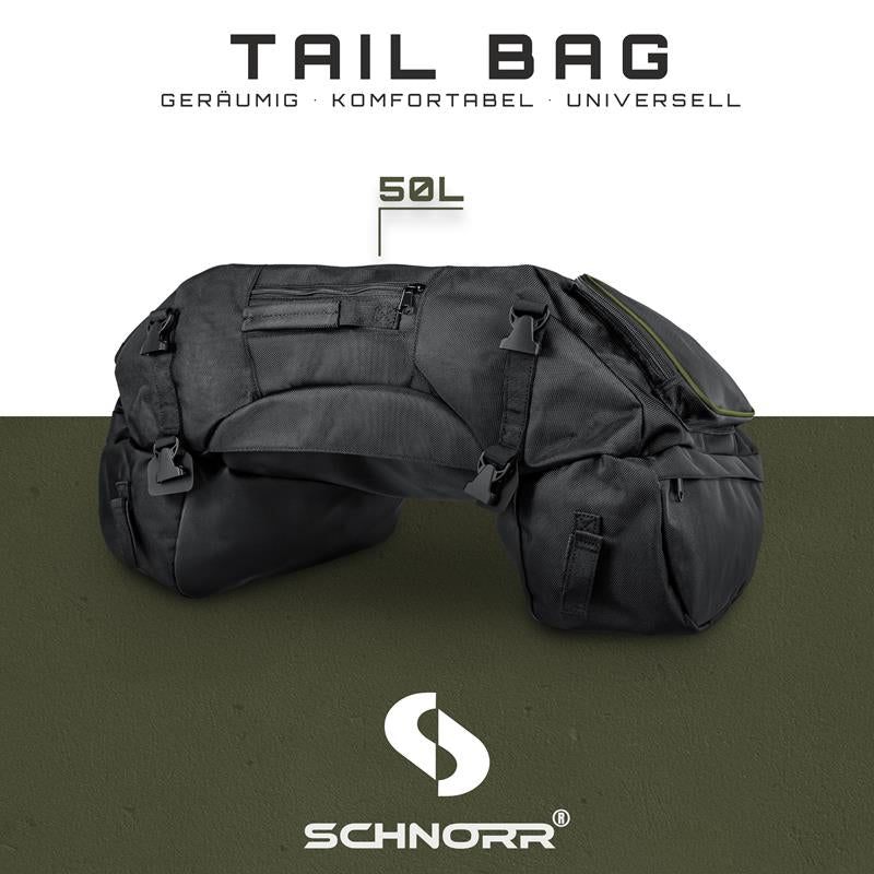 Motorrad Hecktasche 50 L - SCHNORR TB50 Gepäcktasche aus Oxford-Gewebe