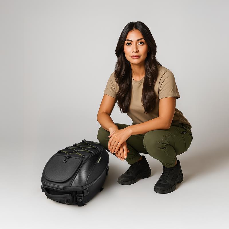 Motorrad Hecktasche 30 L - SCHNORR TB30 mit Rucksackfunktion & Regenschutz