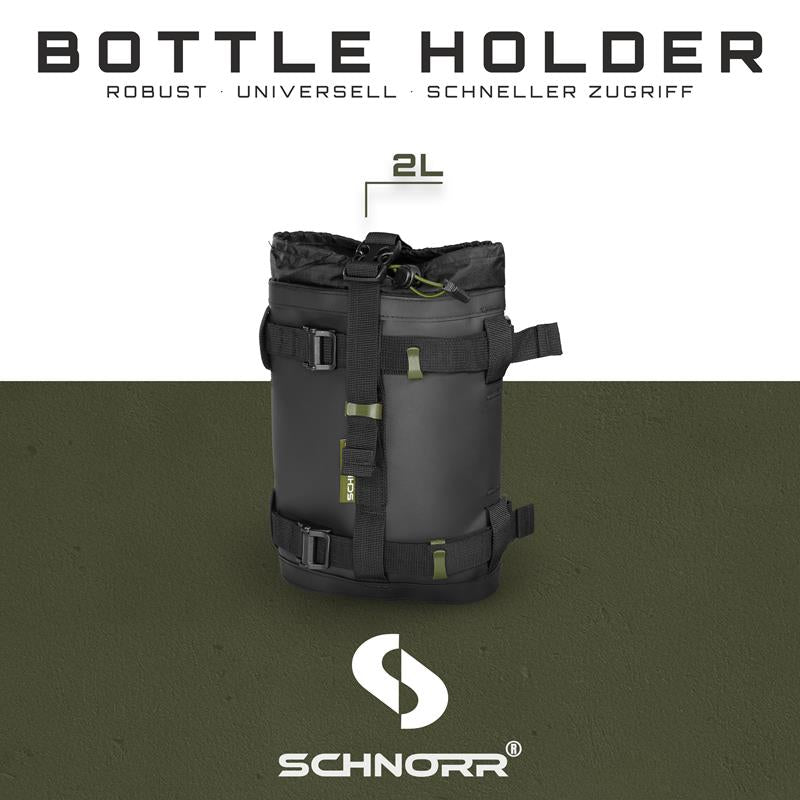 Flaschenhalter Motorrad - Bottle Holder für 2 × 1L Flaschen, SCHNORR