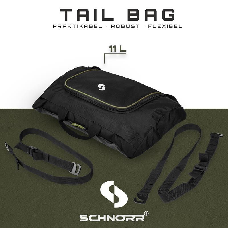 SCHNORR TB11 Motorrad Hecktasche 11L - Tailbag / Sitzbanktasche - Erweiterung für TB50 & solo