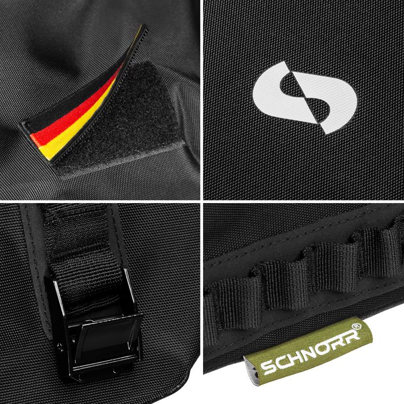 SCHNORR TB65 Motorrad Hecktasche 65L - robust, formstabil, inkl. Innentasche & Schultergurt