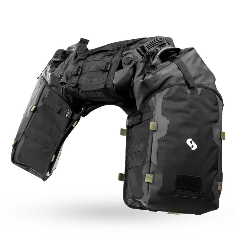 SCHNORR Trail Rack 75 - 75L Gepäcksystem mit Tarpaulin-Taschen & Hypalon