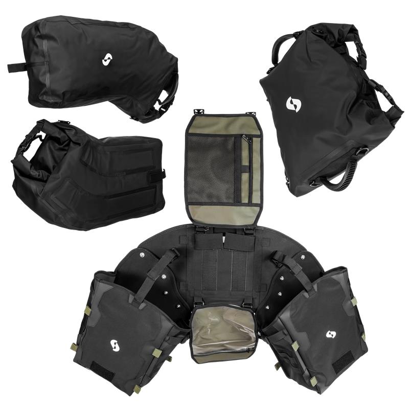 SCHNORR Trail Rack 75 - 75L Gepäcksystem mit Tarpaulin-Taschen & Hypalon
