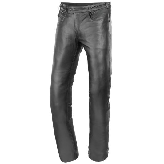 BÜSE Lederjeans Damen schwarz 5-Pocket Style