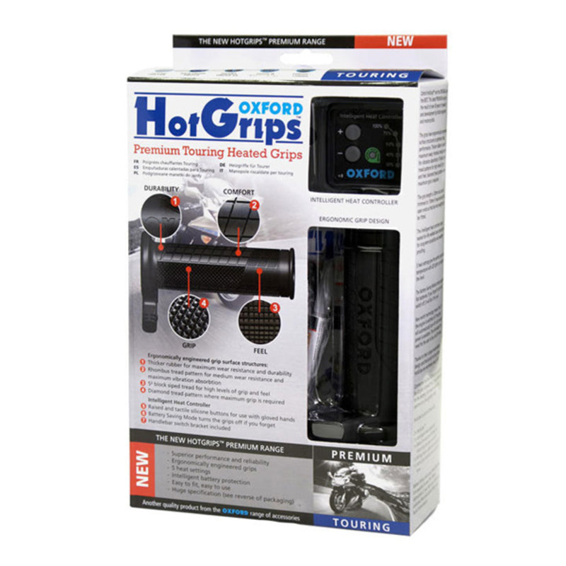 Oxford HotGrips Premium Touring – Motorrad Heizgriffe 22 mm
