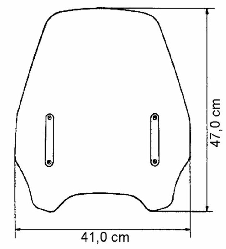 MRA Highwayshield klar ohne Haltersatz